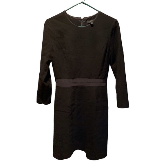 J. Crew Double Faced Wool Crepe Dress in Black Size 2 - Picture 1 of 7